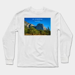 El Capitan from Cook's Meadow Yosemite National Park Long Sleeve T-Shirt